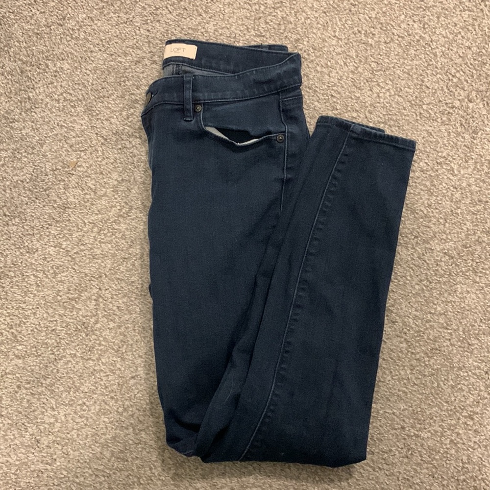 Loft outlet dark wash Jean legging - size 6